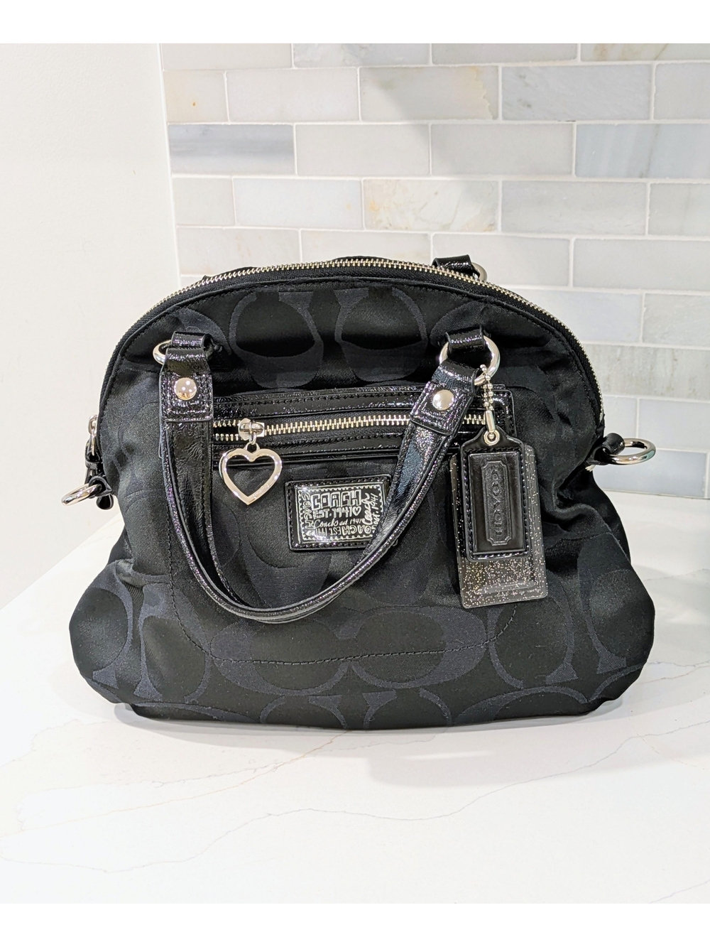 Coach Vintage Poppy Handbag - Black